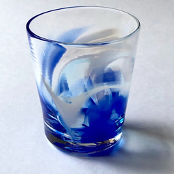 青グラス ／ぐい呑／タンブラー 3枚目の画像