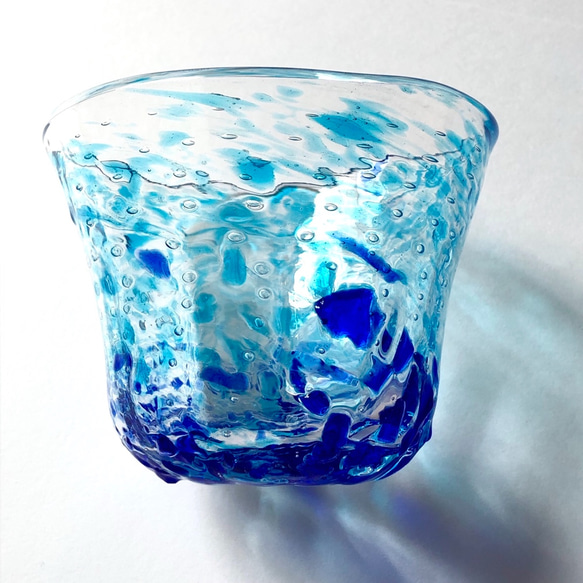 青泡グラス ／ロックグラス 6枚目の画像