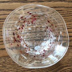 ローズ碗器 ／ガラス皿／ガラスボール 3枚目の画像