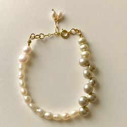Pearl bracelet (mix) 3枚目の画像