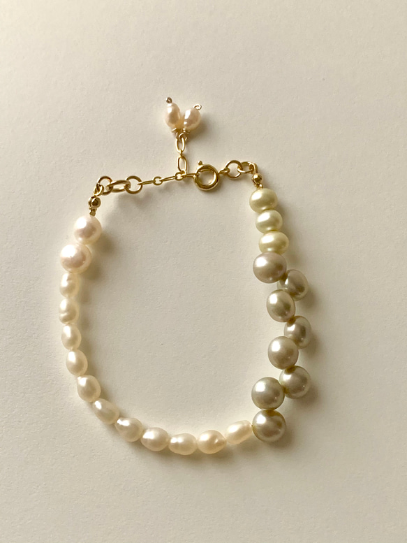 Pearl bracelet (mix) 3枚目の画像
