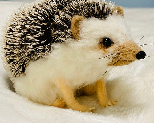 羊毛フェルト ハリネズミ 羊毛フェルト takasi75 通販 8979036｜Creema