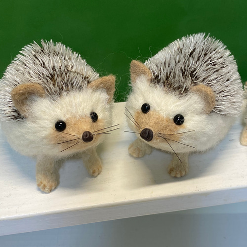 羊毛フェルト ハリネズミ デフォルメ 羊毛フェルト takasi75 通販