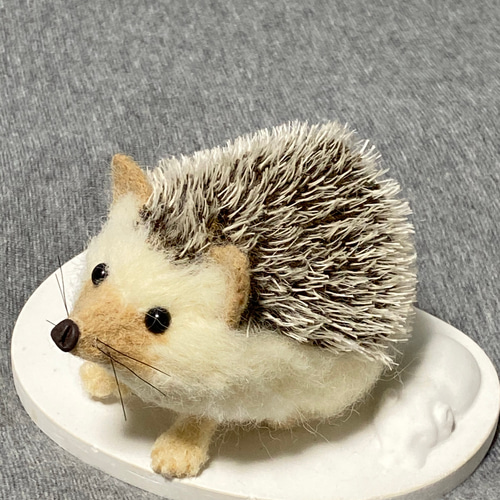 羊毛フェルト ハリネズミ デフォルメ 羊毛フェルト takasi75
