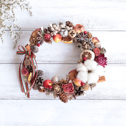 【ハンドメイド】くまとフルーツのリース 11匹のくまのリース | kuruminoisu