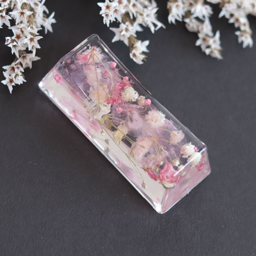 No.29 シェル型トレイ✨ピンク系小花in♡固まるハーバリウム No.29 シェル型トレイ✨ピンク系小花in♡固まるハーバリウム No.29
