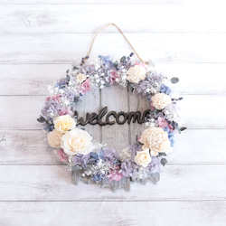 「welcome」ボード単品ご購入＊アイアン&ウッド製 5枚目の画像