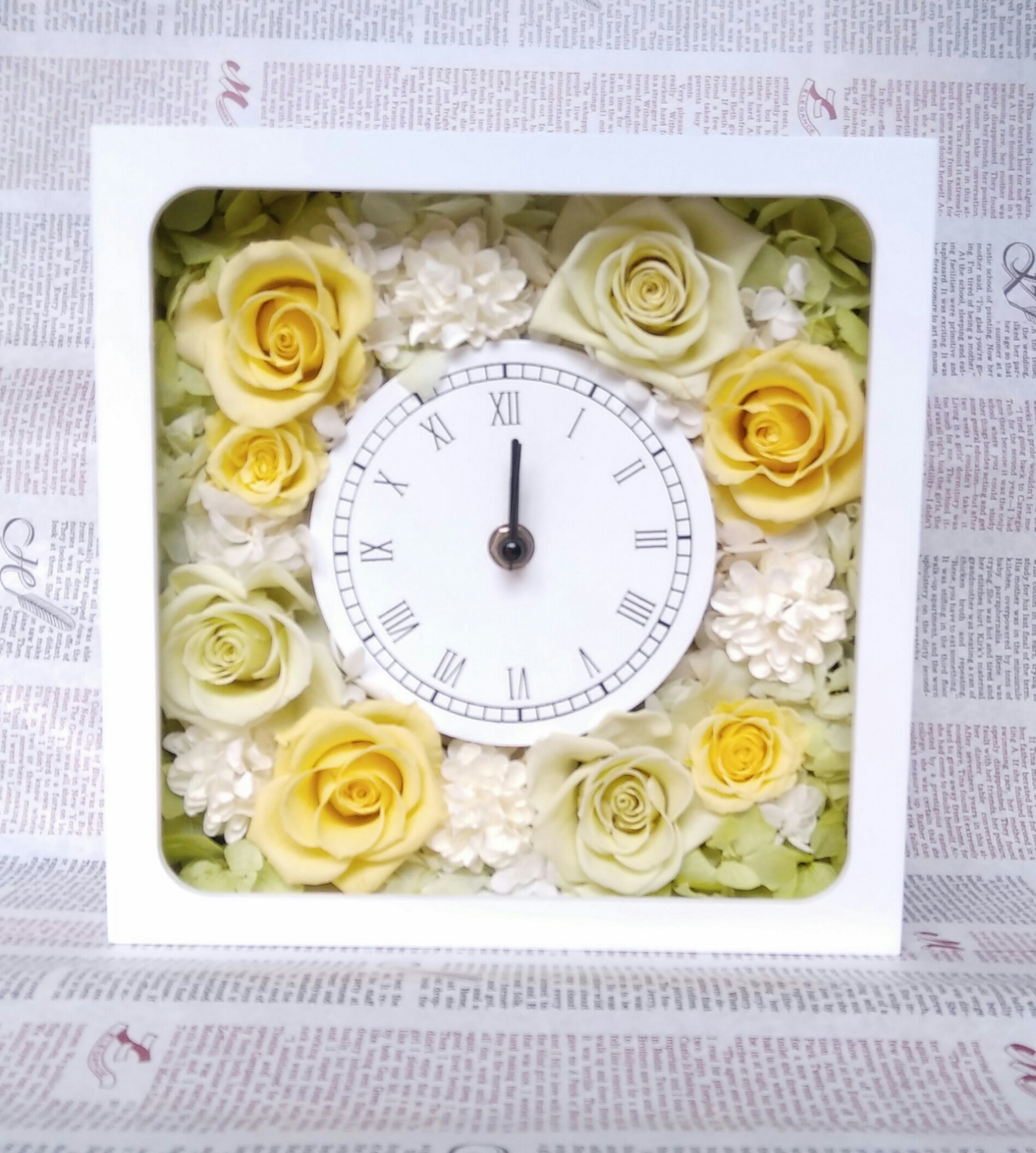 無料ラッピング付＊森のteaパーティ＊プリザーブドフラワー花時計＊結婚･誕生日＊母の日ラッピング