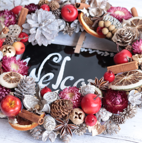 ほんのり香るノルディックリース＊北欧風ウェルカムボード＊結婚・誕生日など贈り物ギフトにも◎クリスマスラッピング        Ω 人気・おすすめ｜安定人気・収納便利におすすめ 期間限定割引 配送追跡可 在庫残りわずか