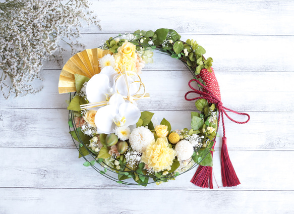 〔26〕布リース ウェルカムリース (ナチュラル ブルー) 26〕布リース ウェルカムリース (ナチュラル ブルー) 26〕布リース