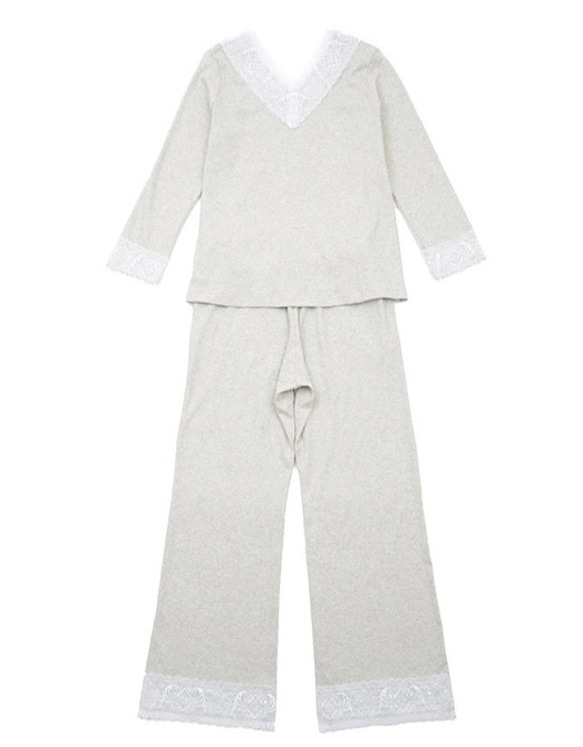 Organic Cotton Pajamas - Gray - 3枚目の画像