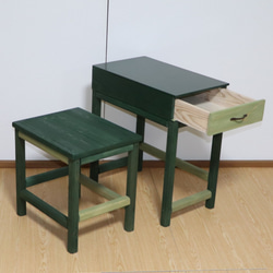 サイドテーブル　素敵な色の多目的家具（ビンテージグリーン） 7枚目の画像