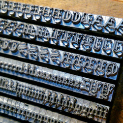 14pt Wedding Text メタルスタンプ 古書体 アルファベット その他素材