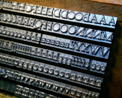 12pt Goudy Old Style メタルスタンプ ヌメ革 活字 刻印 その他素材