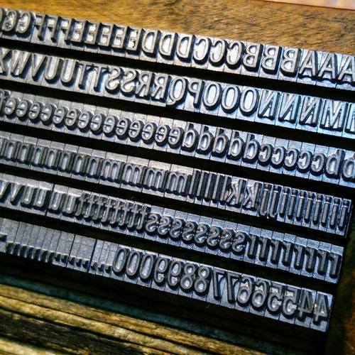 12pt News Gothic メタルスタンプ 活字 刻印 レザークラフト その他