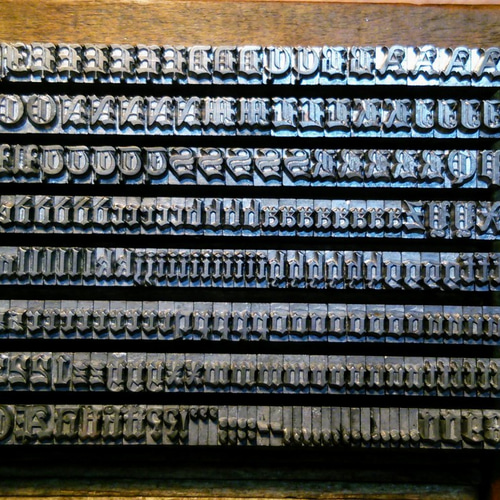 12pt Lafayette Text メタルスタンプ 古書体 アルファベット その他