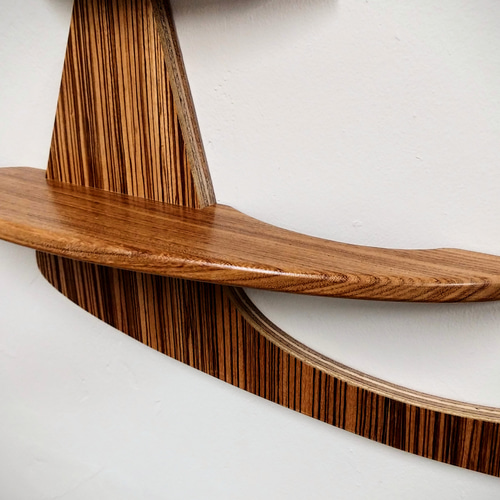 ミッドセンチュリーデザイン ウオールラック 飾り棚 吊り棚