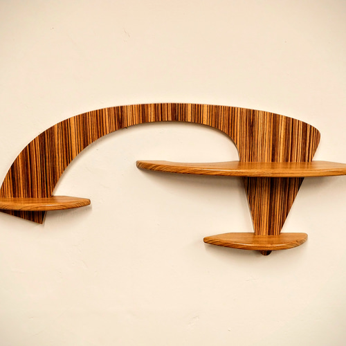 ナジコ　壁掛けシェルフ　ミッドセンチュリー　ウッド　木製　壁掛け　古家具　飾り棚 ナジコ 壁掛けシェルフ ミッドセンチュリー ウッド 木製 壁掛け