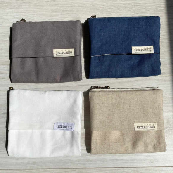 （縫合）亞麻禮儀袋 ✧ 口罩盒、紙巾盒、小袋 第4張的照片