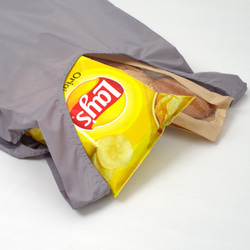 柔和的顏色 智慧環保袋，可折疊成塑膠袋型/卡片尺寸 黃色 第7張的照片