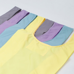 柔和的顏色 智慧環保袋，可折疊成塑膠袋型/卡片尺寸 黃色 第8張的照片