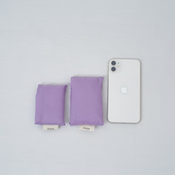 ✧柔和的顏色 ✧可以折疊成購物袋類型/卡片尺寸的智能環保袋 ✧灰色 第5張的照片