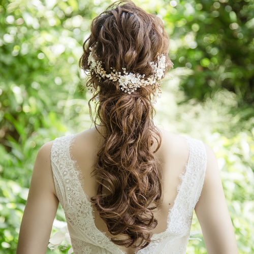 ヘッドドレス 結婚式 花嫁 ヘアアクセサリー ヘッドアクセサリー