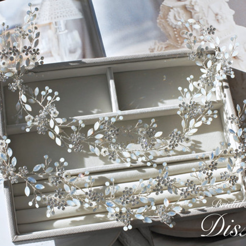 ヘッドドレス 結婚式 花嫁 ヘアアクセサリー ヘッドアクセサリー