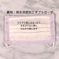 再販【送料無料】選べる2枚セット/夏マスク/キッズサイズ/子供マスク/洗えるマスク/プリーツマスク/ノーズワイヤー入 5枚目の画像