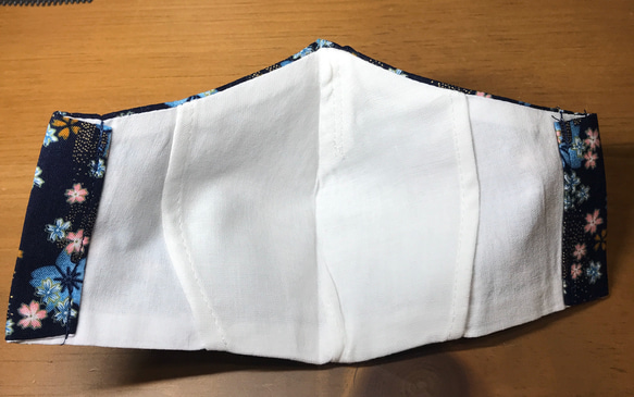 フィルターポケット付立体マスク　& ポーチのおそろいセット 3枚目の画像