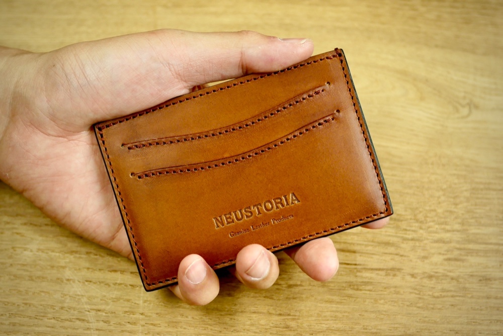 イタリアンレザー　スリムカードケース　ブッテーロ