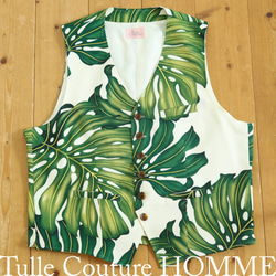 【男士背心】ALOHA Monstera Twill M/L 第3張的照片