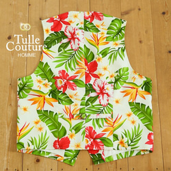 【男士背心】Aloha Pattern Tropical Poplin M / L 第5張的照片