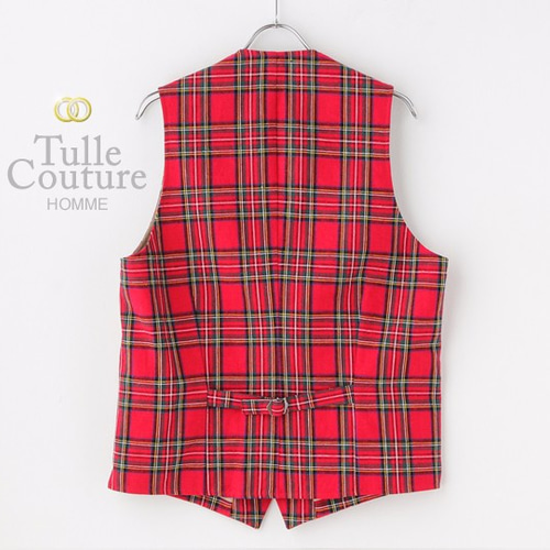 人気商品】【メンズベスト】ロイヤル タータンチェック M / L