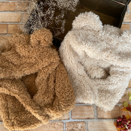 もふもふモコモコクマちゃんパンプス