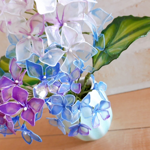 アメリカンフラワー 紫陽花 あじさい アートフラワー ゆずはうす