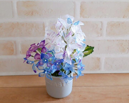 紫陽花 あじさい アメリカンフラワー アートフラワー ゆずはうす