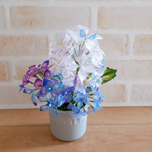 紫陽花 あじさい アメリカンフラワー アートフラワー ゆずはうす