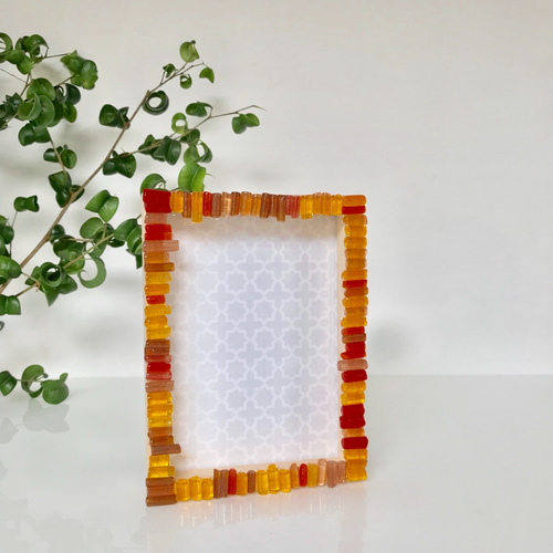 おうちで手づくり〉ガラスで彩る写真立てキット キット glass studio