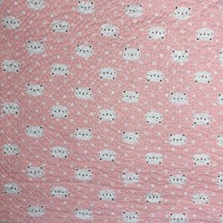【送料無料】2枚セット リップル子供用立体夏マスク ネコさん柄（ピンク） マスク用ゴムあり 5枚目の画像