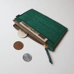 イタリアンレザー Gridとブッテーロ　フラグメントケース ユークリッド 和風 財布 メンズ　ミニ財布　コンパクト 9枚目の画像