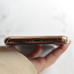 かすみ草 × ミルクティーのスマホケース iPhoneケース Android Xperia 全機種対応 4枚目の画像