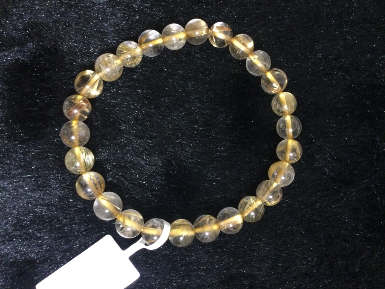 ⭐️天然石 金色の輝き⭐️タイチンゴールドルチルブレスレット⭐️②