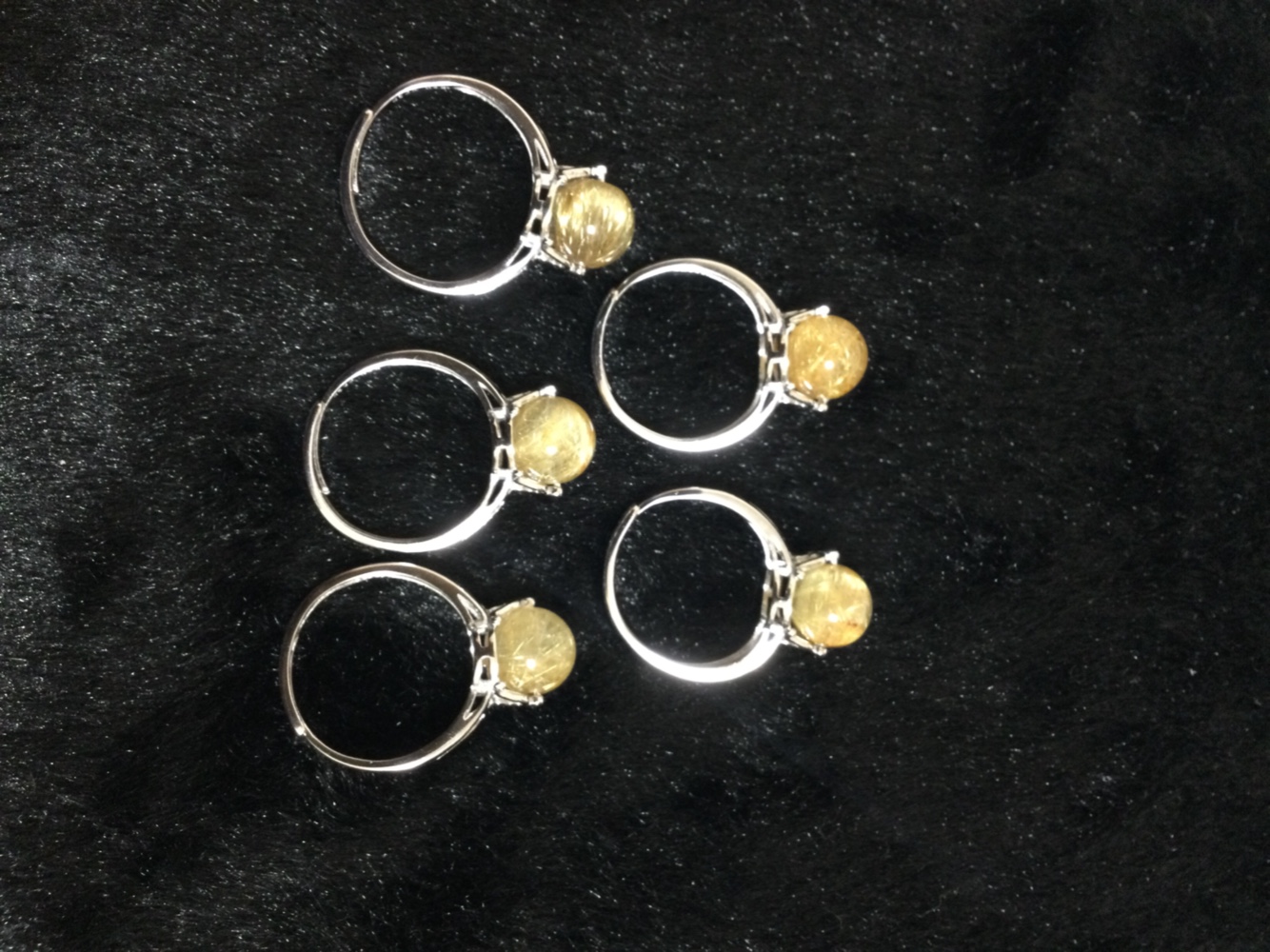 ⭐️天然石 金色の輝き⭐️タイチンゴールドルチルシルバーリング⭐️① 4,565円