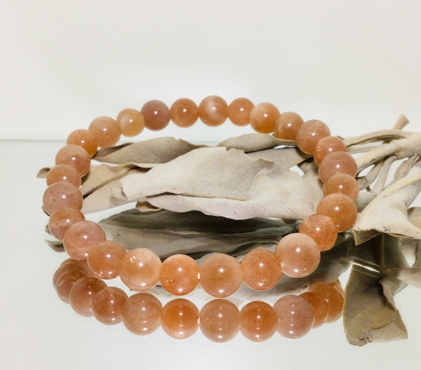 ⭐️天然石⭐️オレンジムーンストーン⭐️