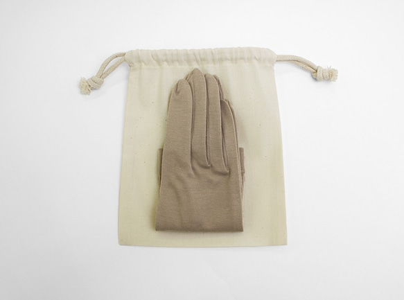 【 beautiful hand 】 オリジナルロゴ入りグローブ専用巾着袋 5枚目の画像