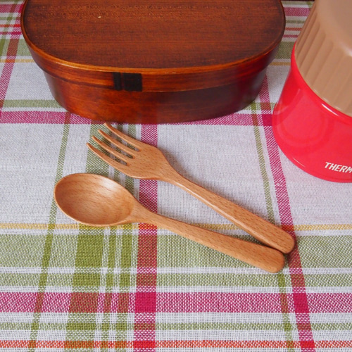木製お弁当箱 スプーン＆フォーク付き 木製お弁当箱 スプーン＆フォーク付き 木 の お 弁当 箱