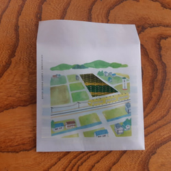 「早島駅から見る田園風景」と手織りコースター 3枚目の画像