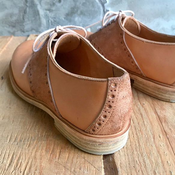 育てるヌメ革サドルシューズ　NUME saddleshoes 7枚目の画像