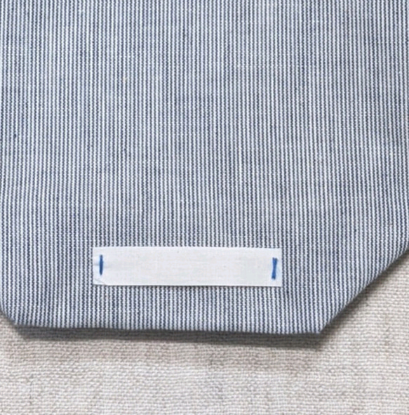 コップ袋　巾着袋　入園入学　昆虫柄　ブルー 3枚目の画像